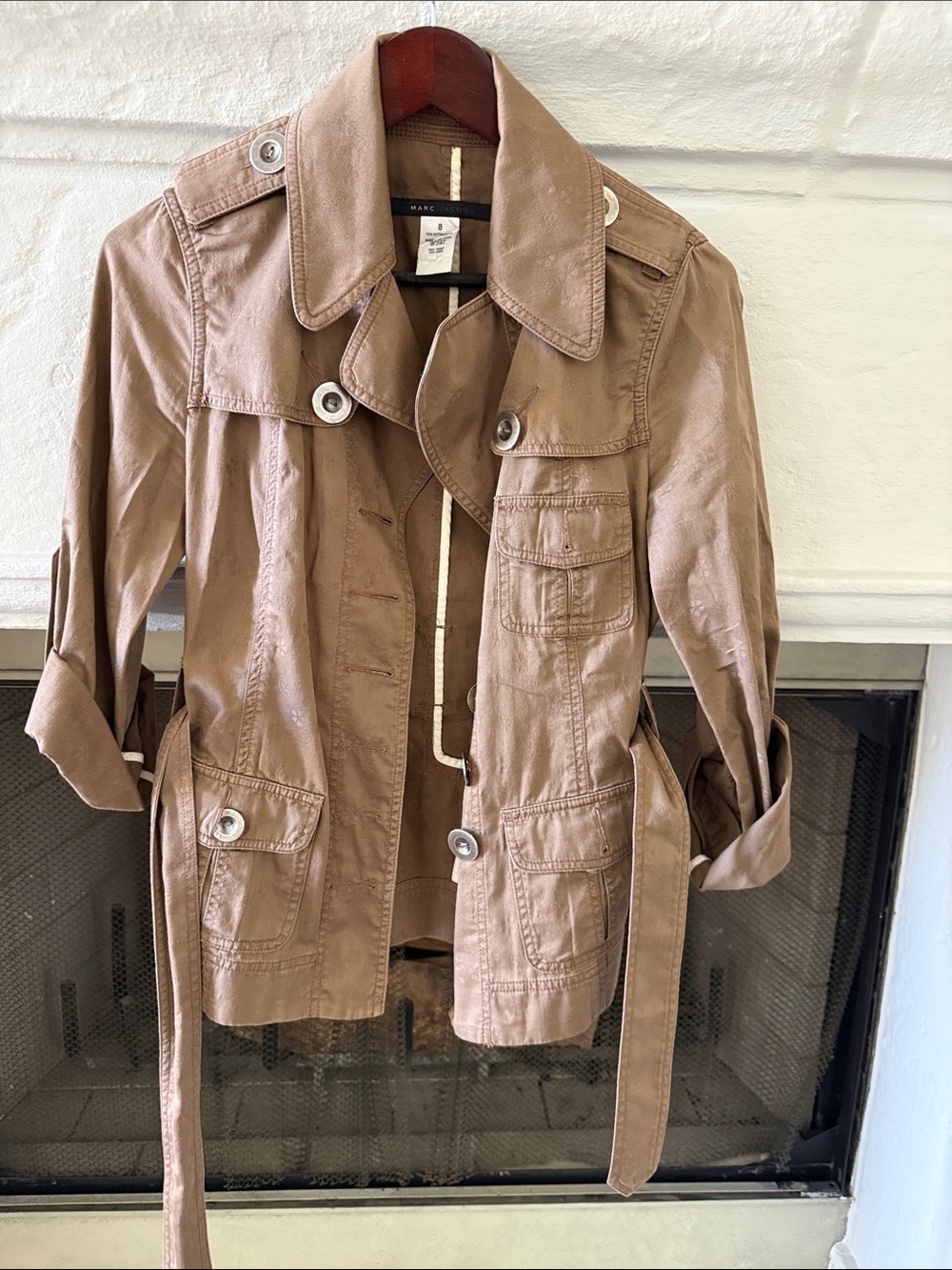Marc by Marc Jacobs Light Brown Belted Field Jacket